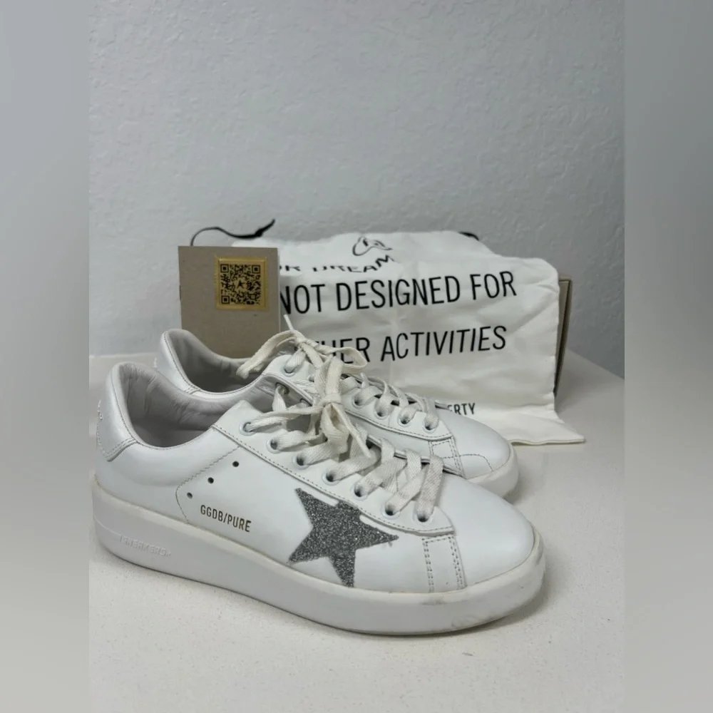 Golden Goose Pure Star Sneakers Size 38/7 - Picture 1 of 5
